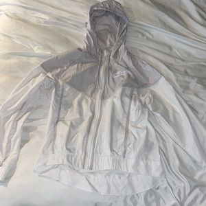 White Nike Windbreaker